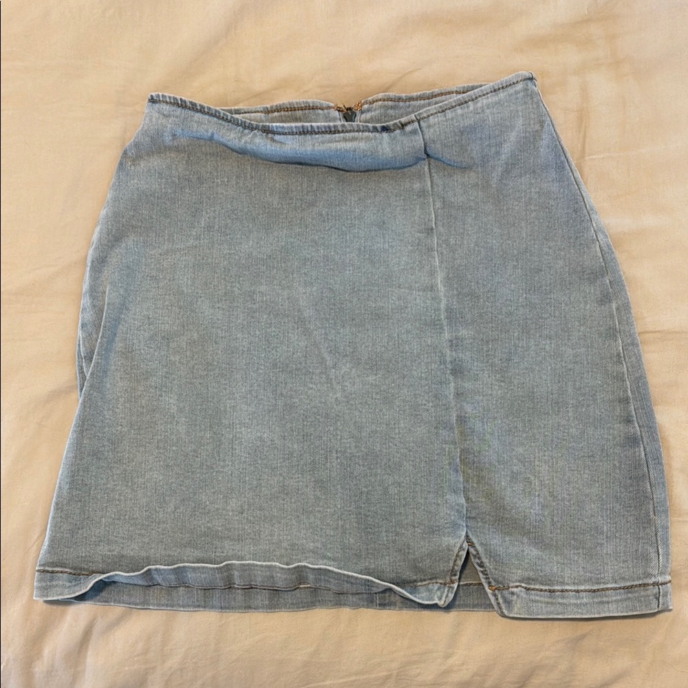 Wild Fable Light Blue Denim Mini Skirt